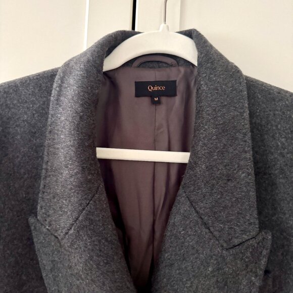 Double-Breasted Coat • Gray • Quince • WM - Picture 5 of 11